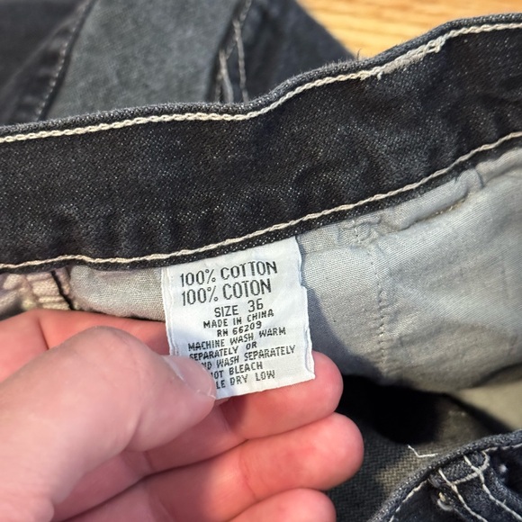 Vintage ‘90s Denim - Mass Confusion - Black High-Waisted Relaxed Fit Men's Jeans - Picture 7 of 8